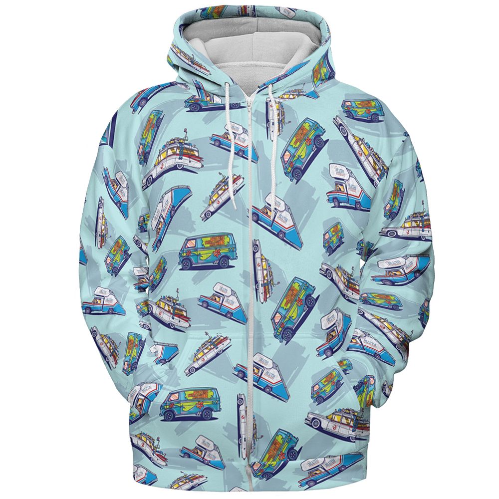 All-over Print Hoodie - SXC4G23R - Zip Hoodie - 3