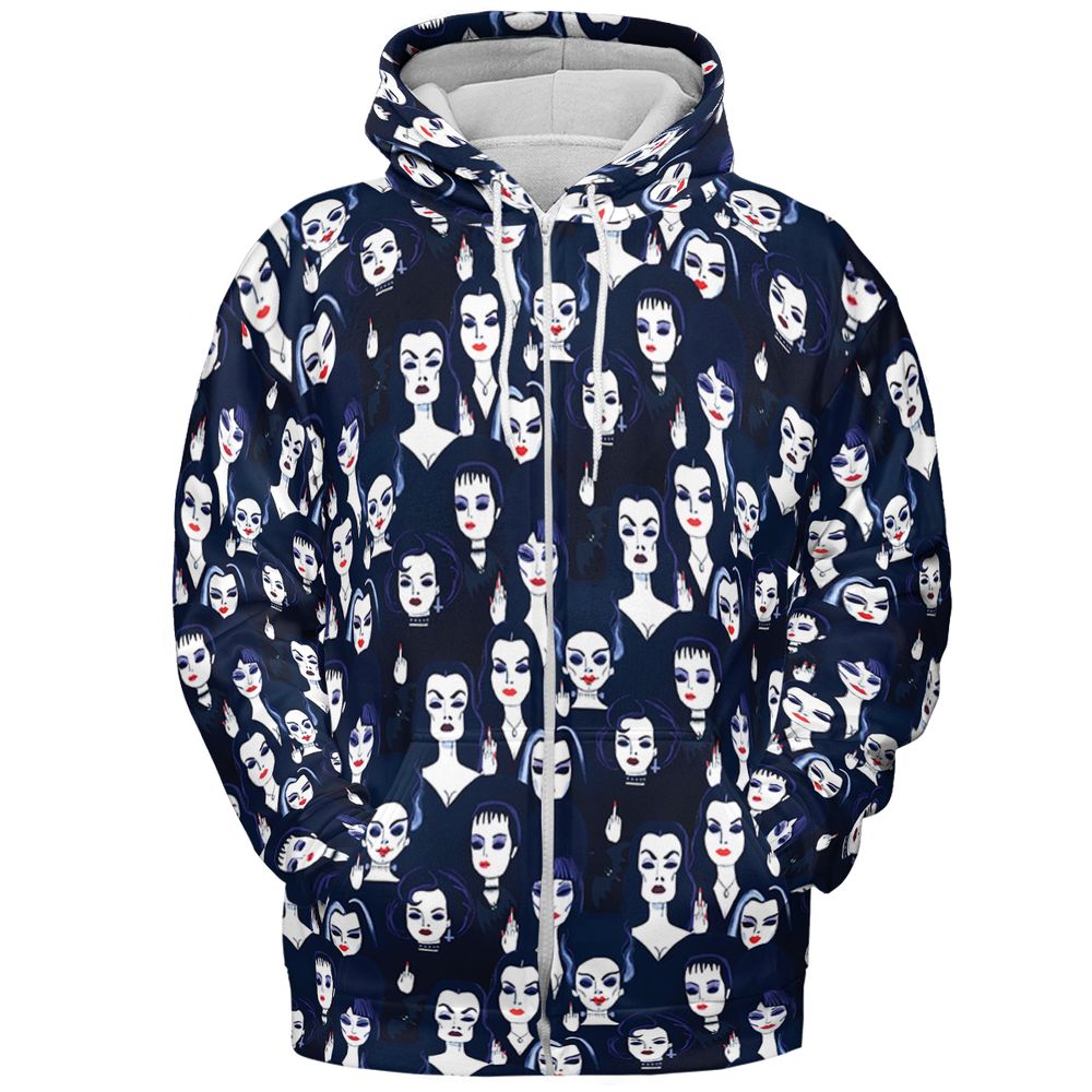 All-over Print Hoodie - Zip Hoodie - 3
