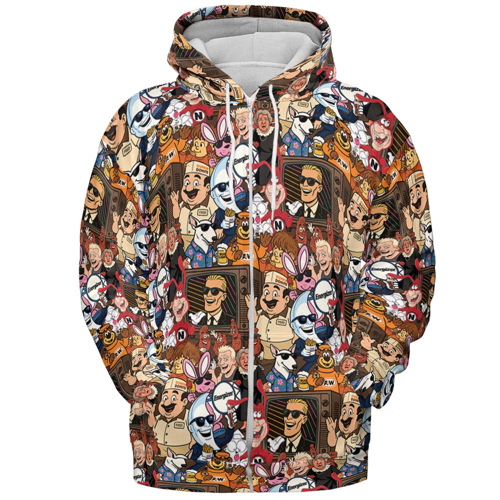 Icons of the 80s - Zip Hoodie - 3