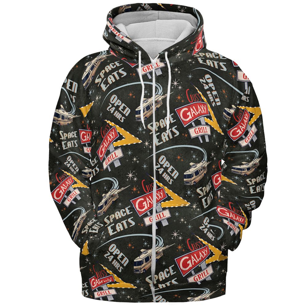 All-over Print Hoodie - MT3ARL4Y - Zip Hoodie - 3