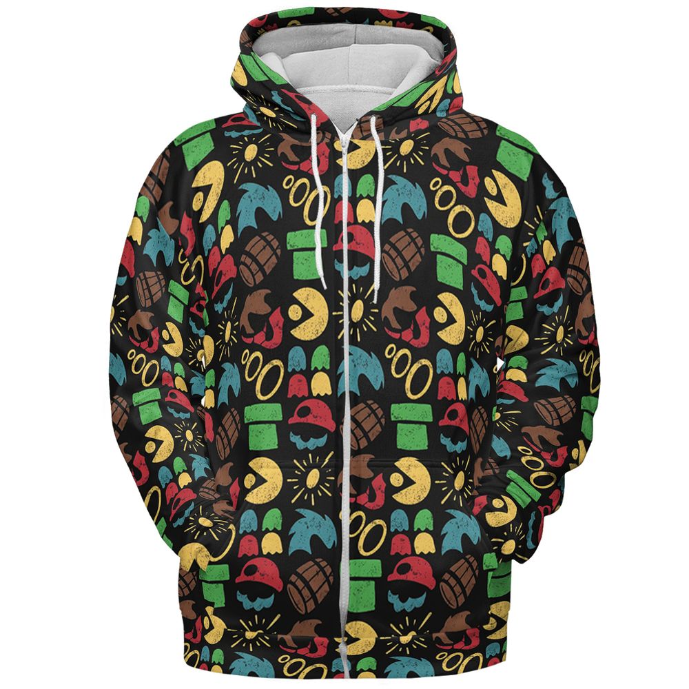 All-over Print Hoodie - HCCPXBP4 - Zip Hoodie - 3