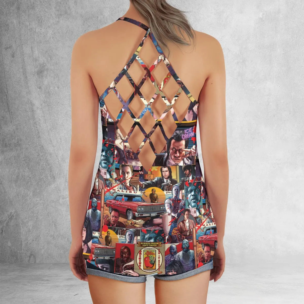 Criss Cross Tank Top - S3V662CH