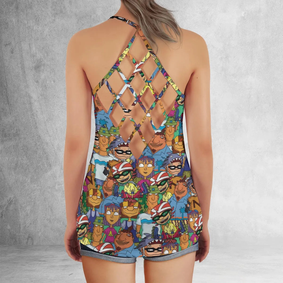 Criss Cross Tank Top - BYSPTS19