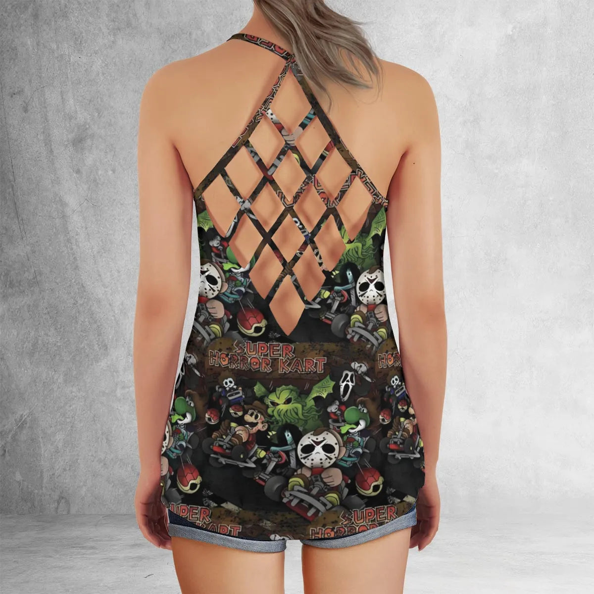 Criss Cross Tank Top - M6R7QNGB