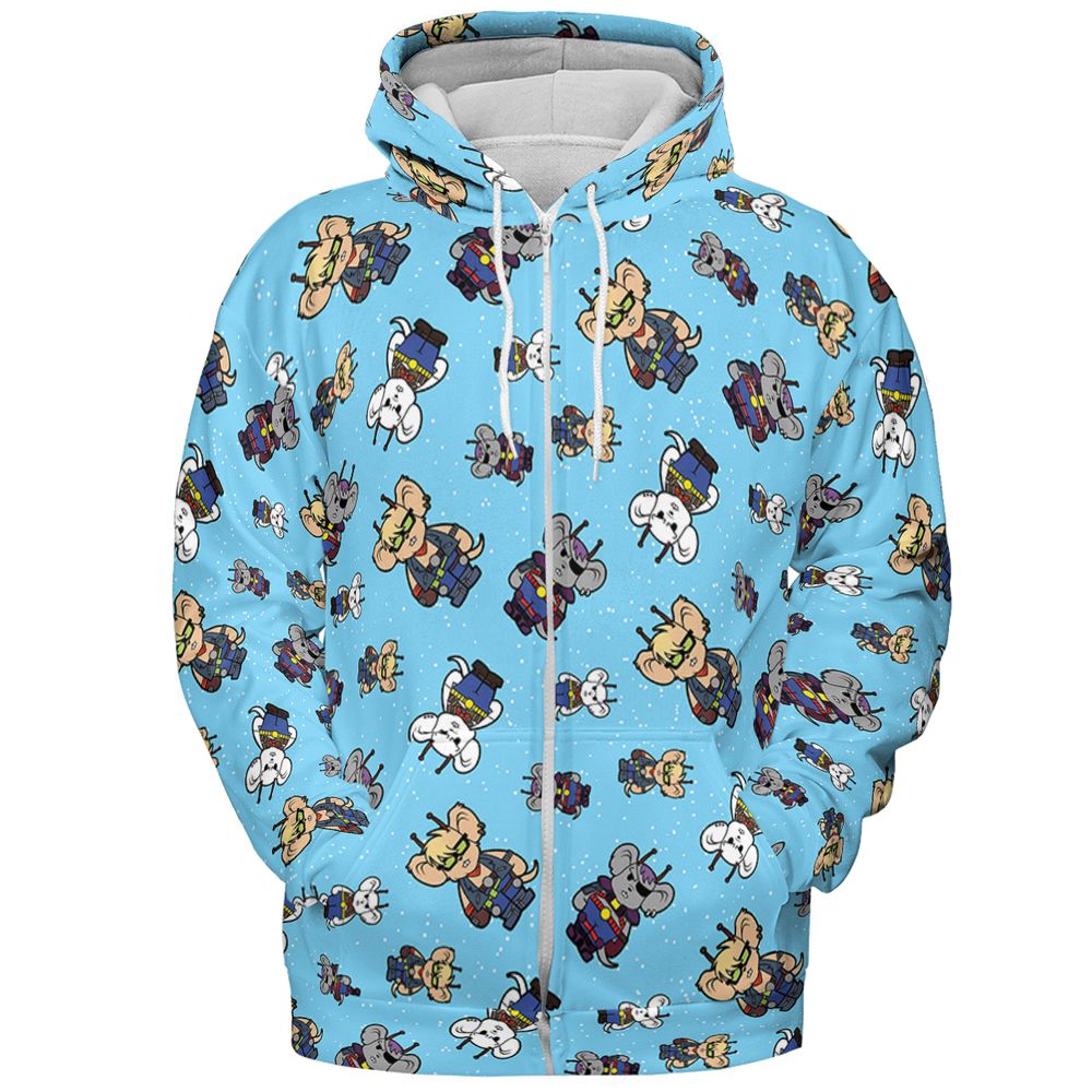 All-over Print Hoodie - 9GRSGR54 -  - 3