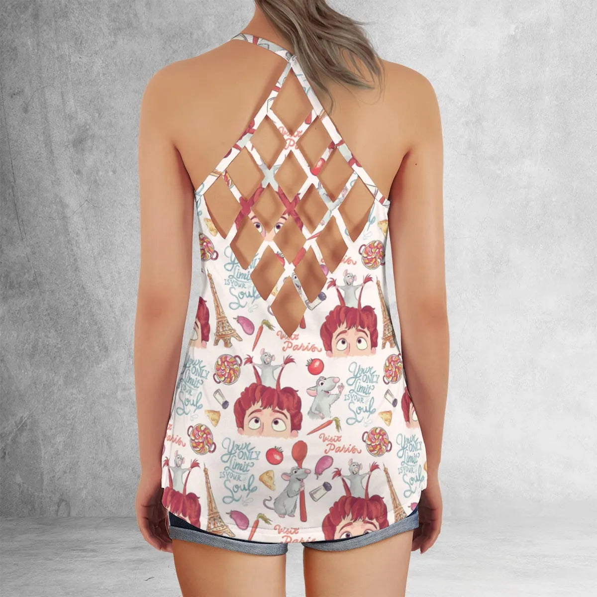 Criss Cross Tank Top - 3LA51MND