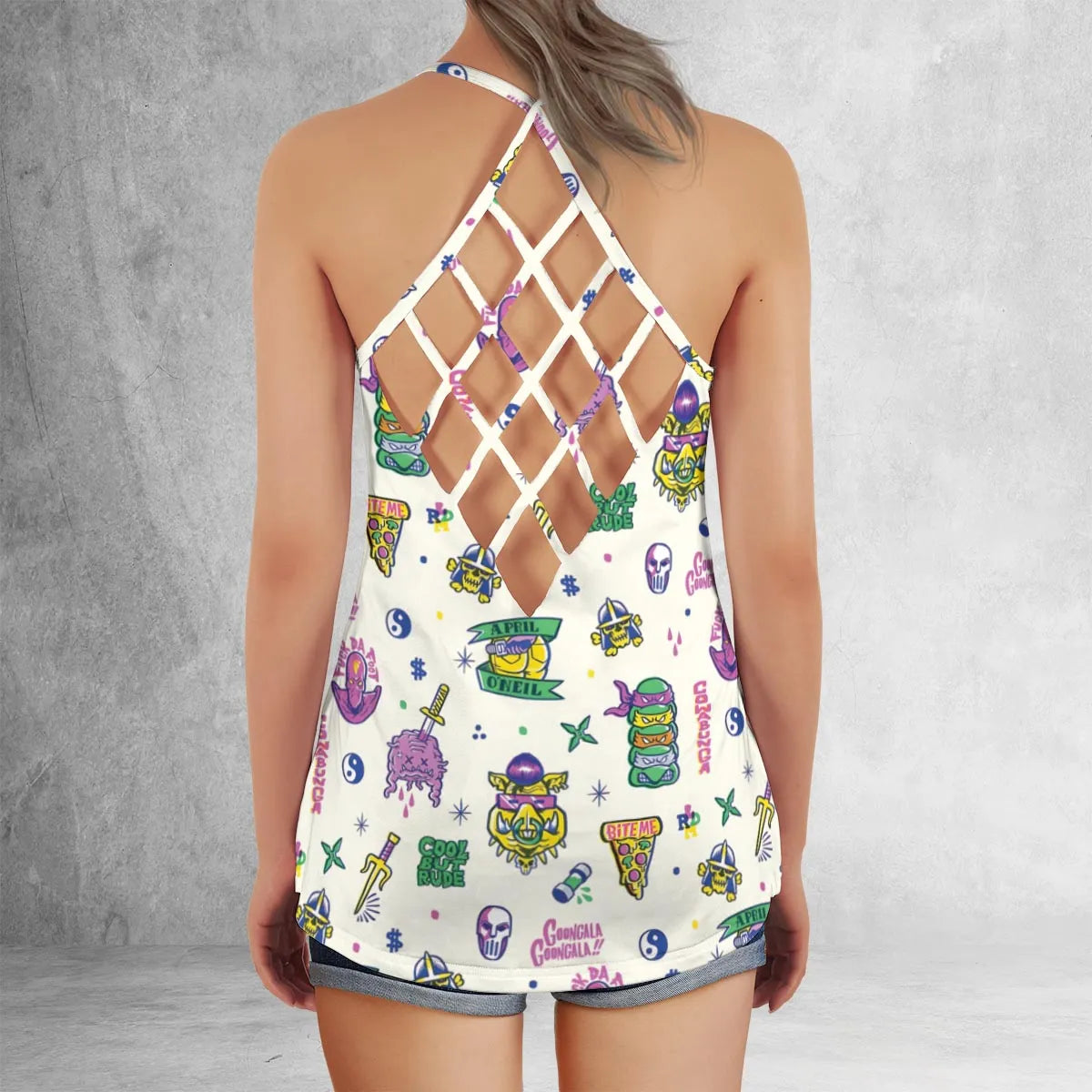 Criss Cross Tank Top - YAGWGBAD