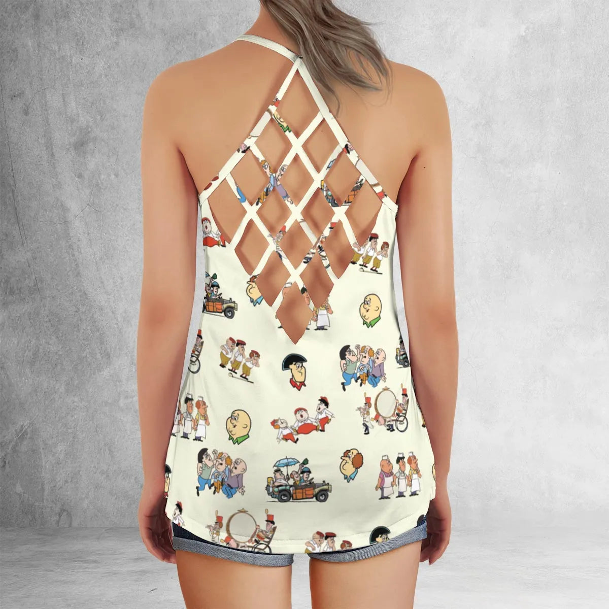 Criss Cross Tank Top - 5BLUMYVF