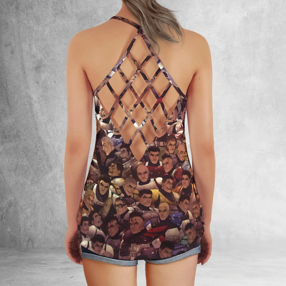 Criss Cross Tank Top - 3FVZ9XR5