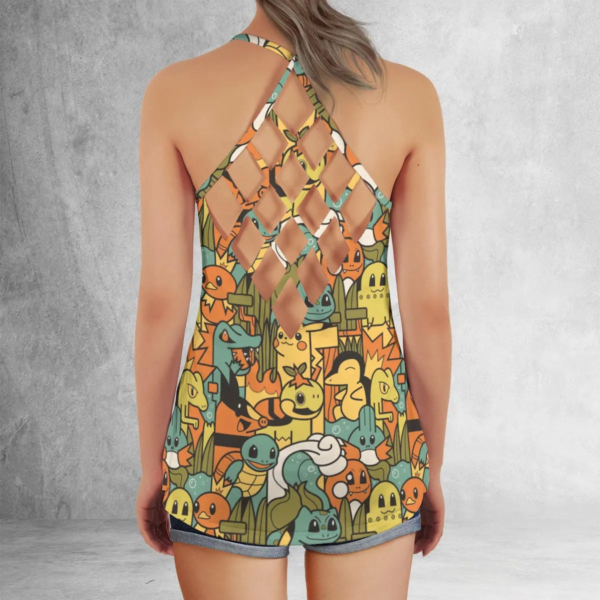 Criss Cross Tank Top - REAXZ6A5