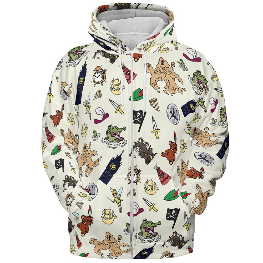 All-over Print Hoodie - VVRGGDTW -  - 3