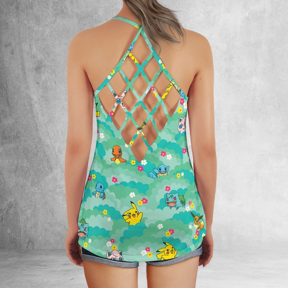Criss Cross Tank Top - MUJ2G3WC -  - 3