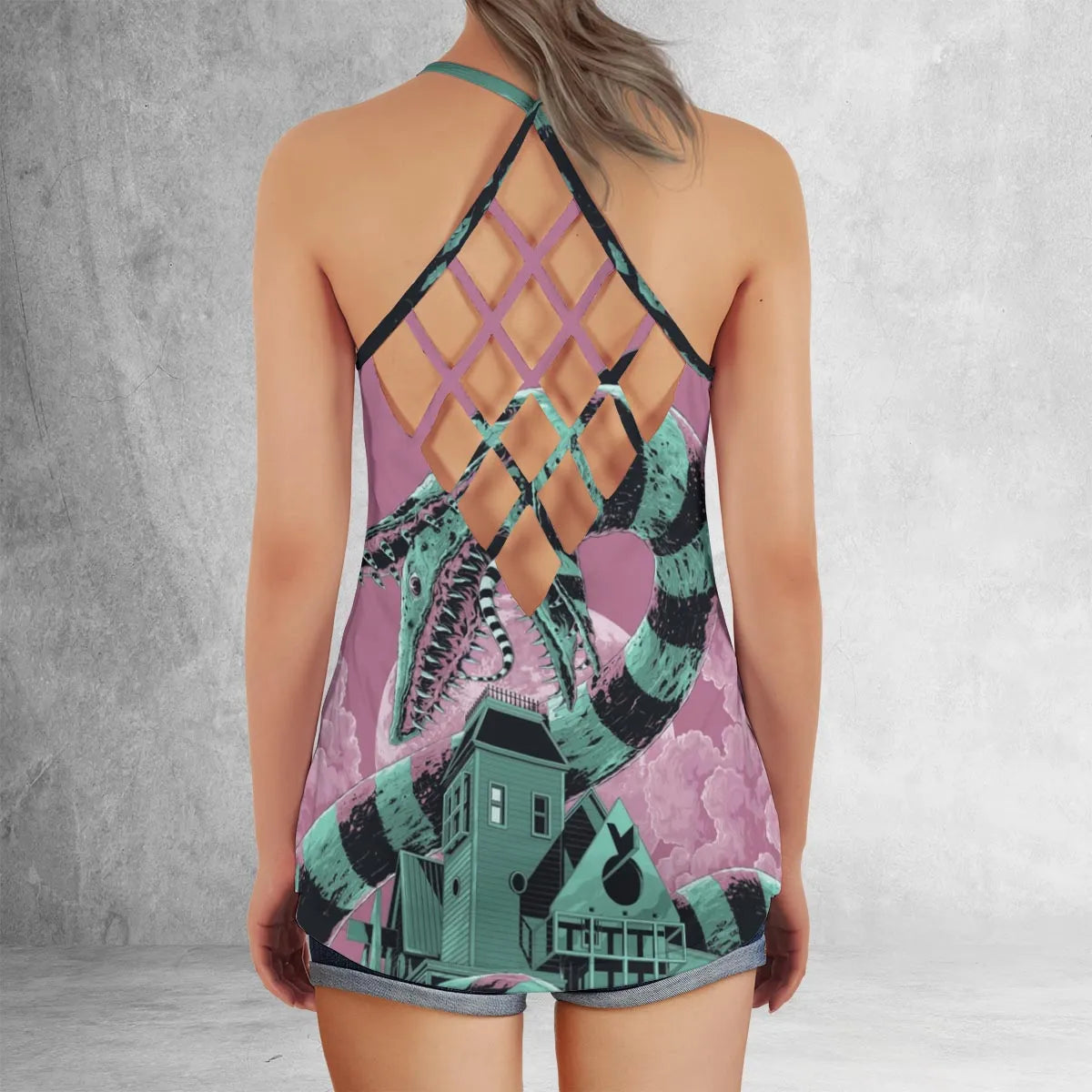 Criss Cross Tank Top - 83RTVEXV