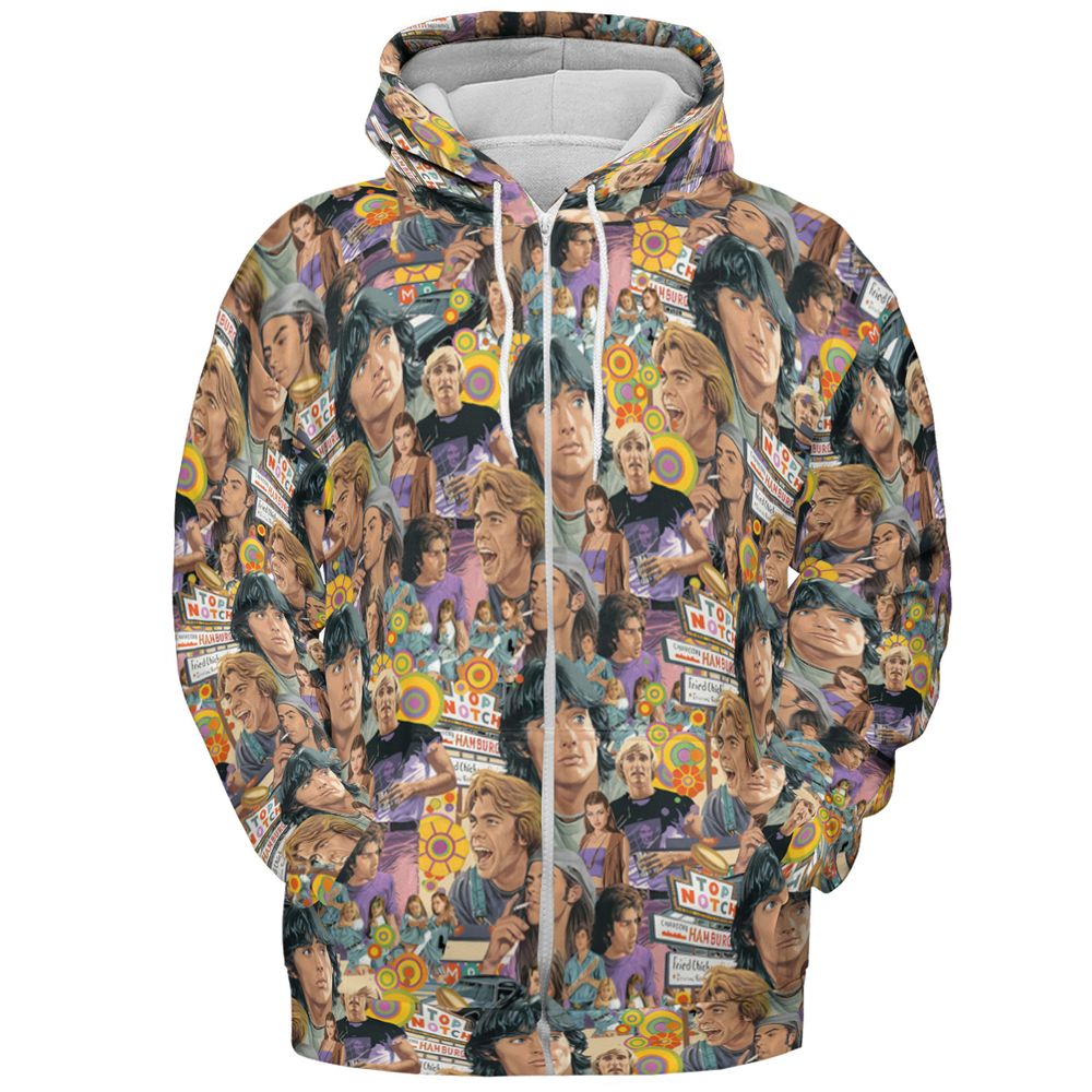 All-over Print Hoodie - RVXYFVQJ -  - 3