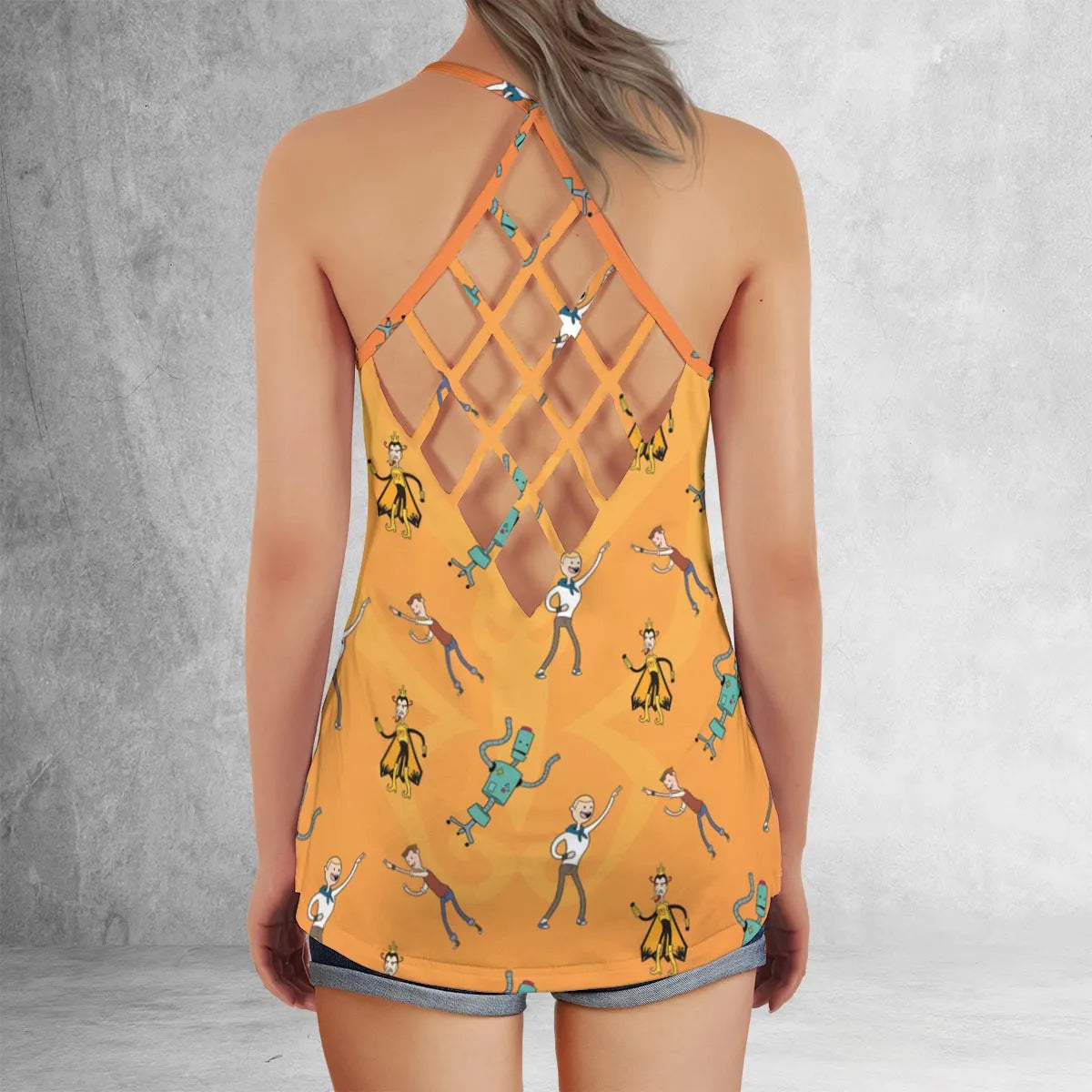 Criss Cross Tank Top - 8BVPJGFM