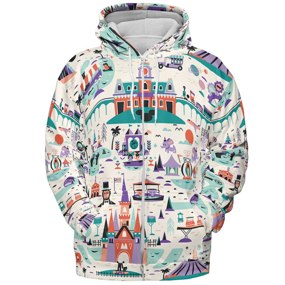 All-over Print Hoodie - V9NEHE3N -  - 3