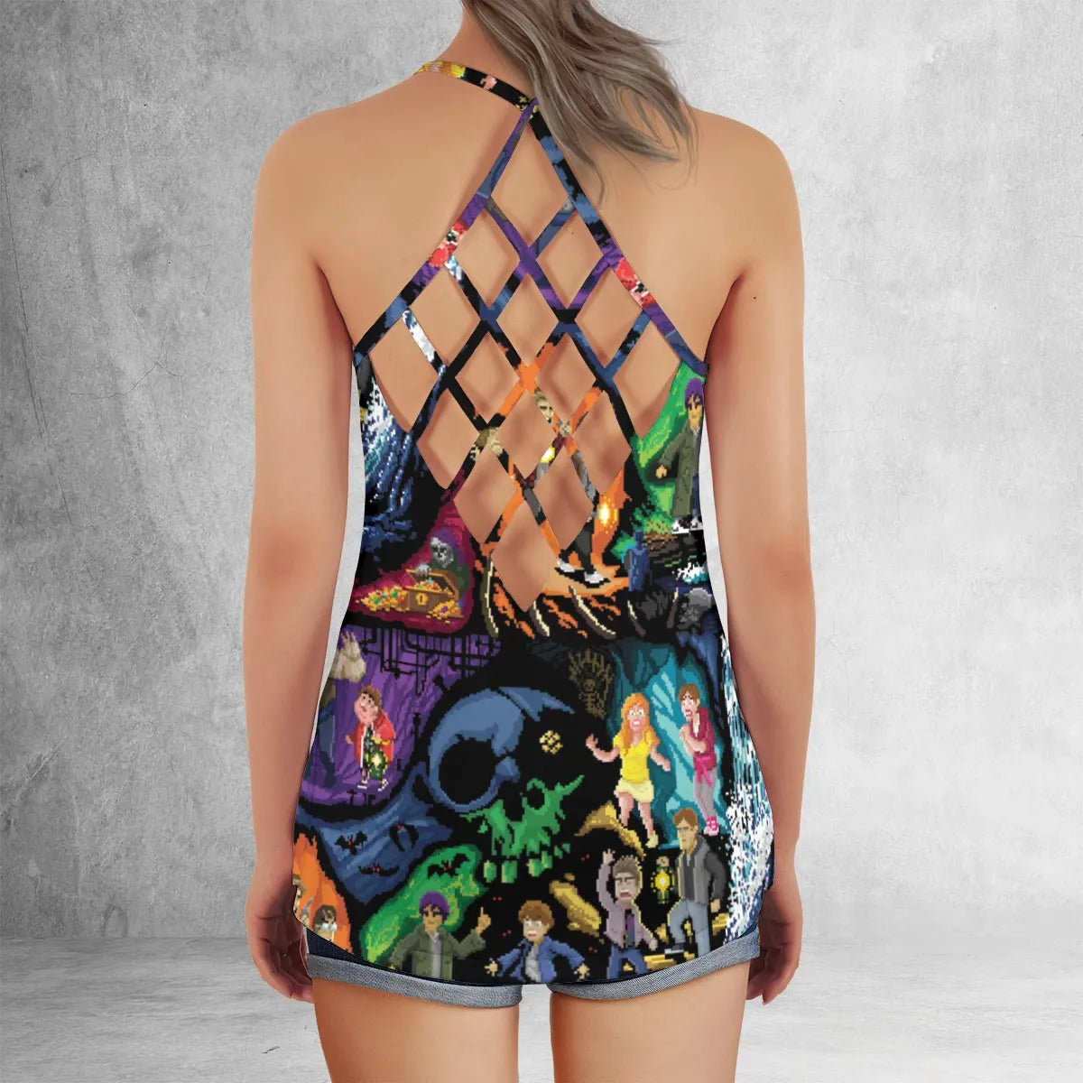 Criss Cross Tank Top - W8W4VF7Z
