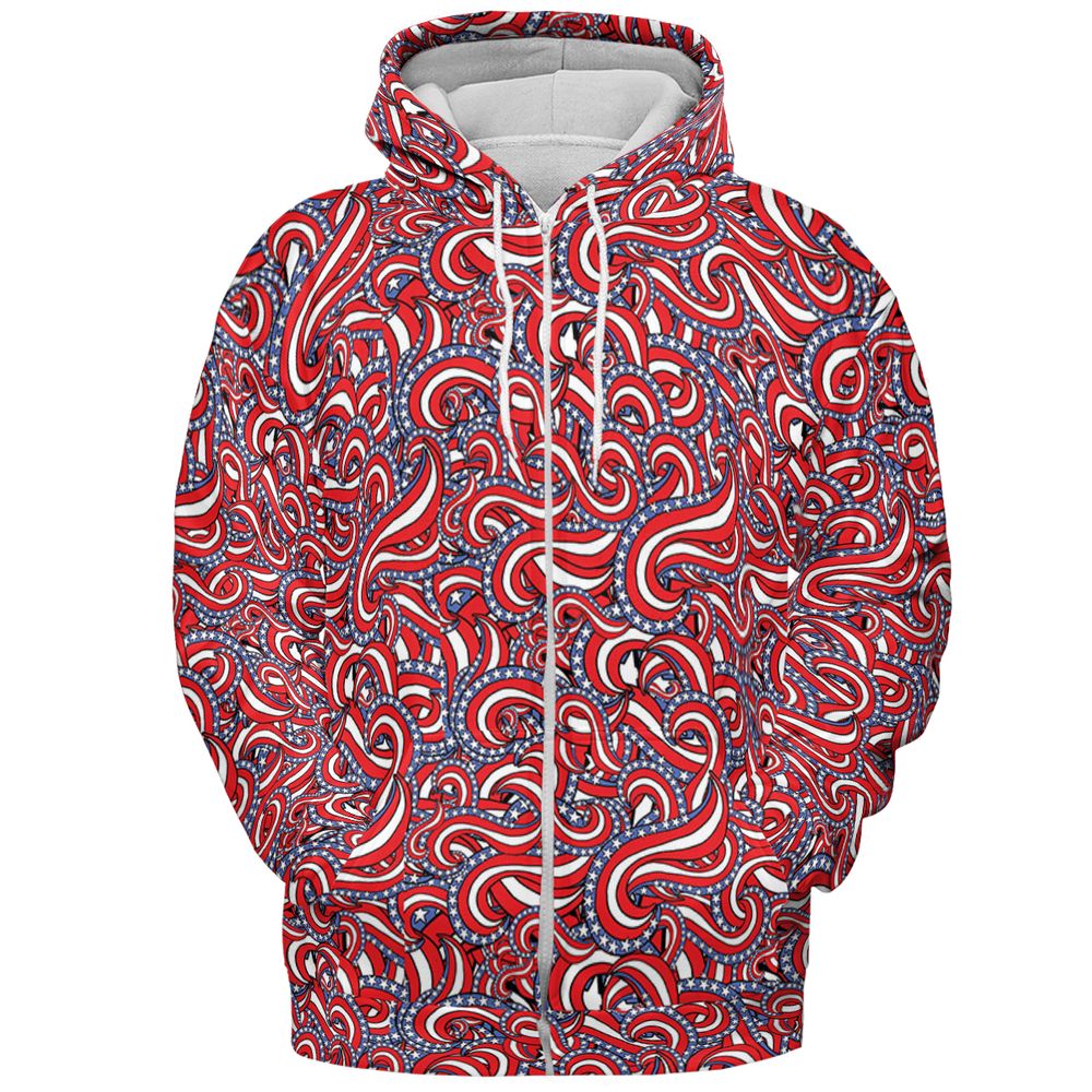 Patriotic American Flag Red White and Blue Stars -  - 3
