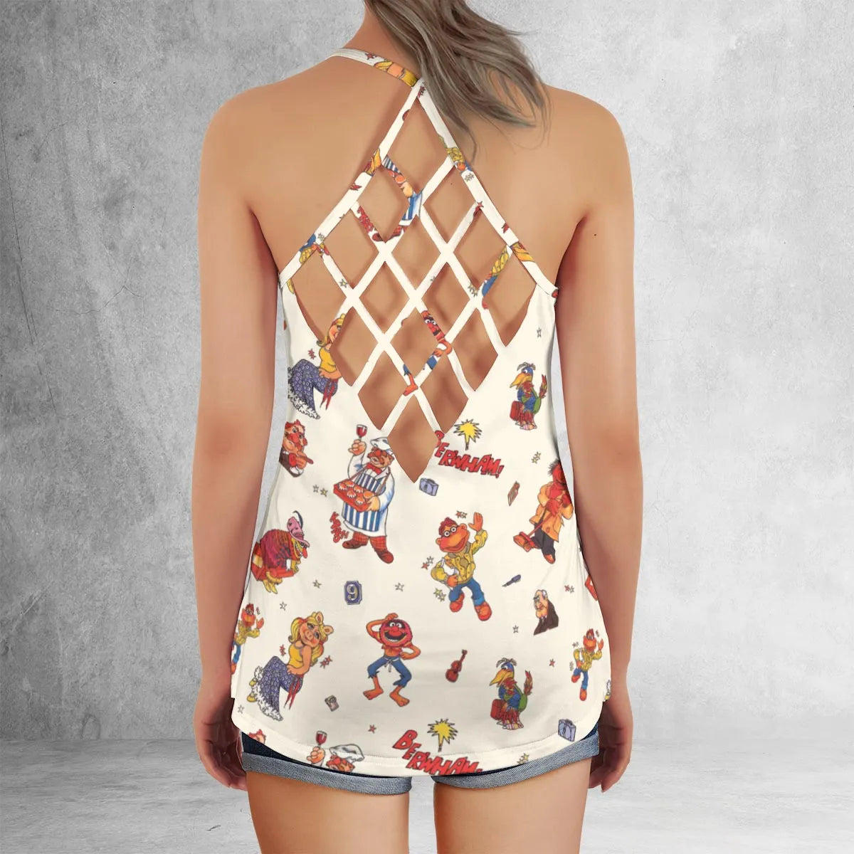 Criss Cross Tank Top - 3X46QYUG