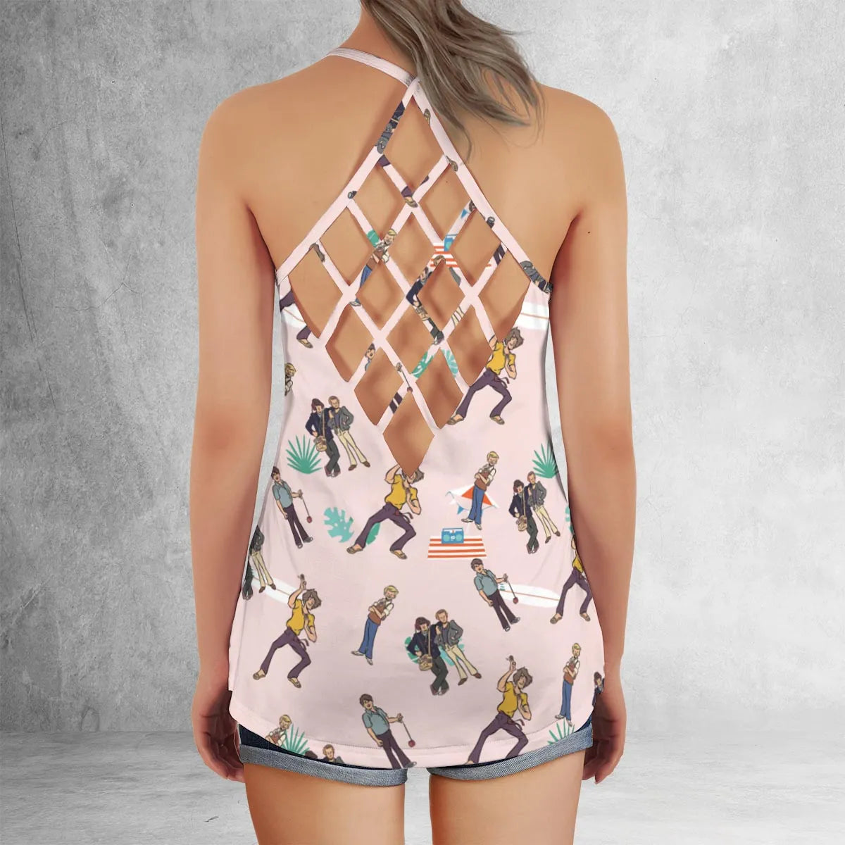 Criss Cross Tank Top - J4ES391X