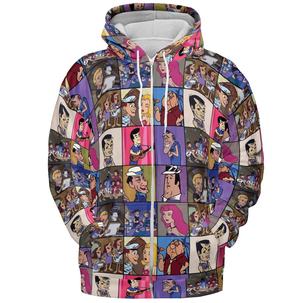 All-over Print Hoodie - 5NS617DV -  - 3