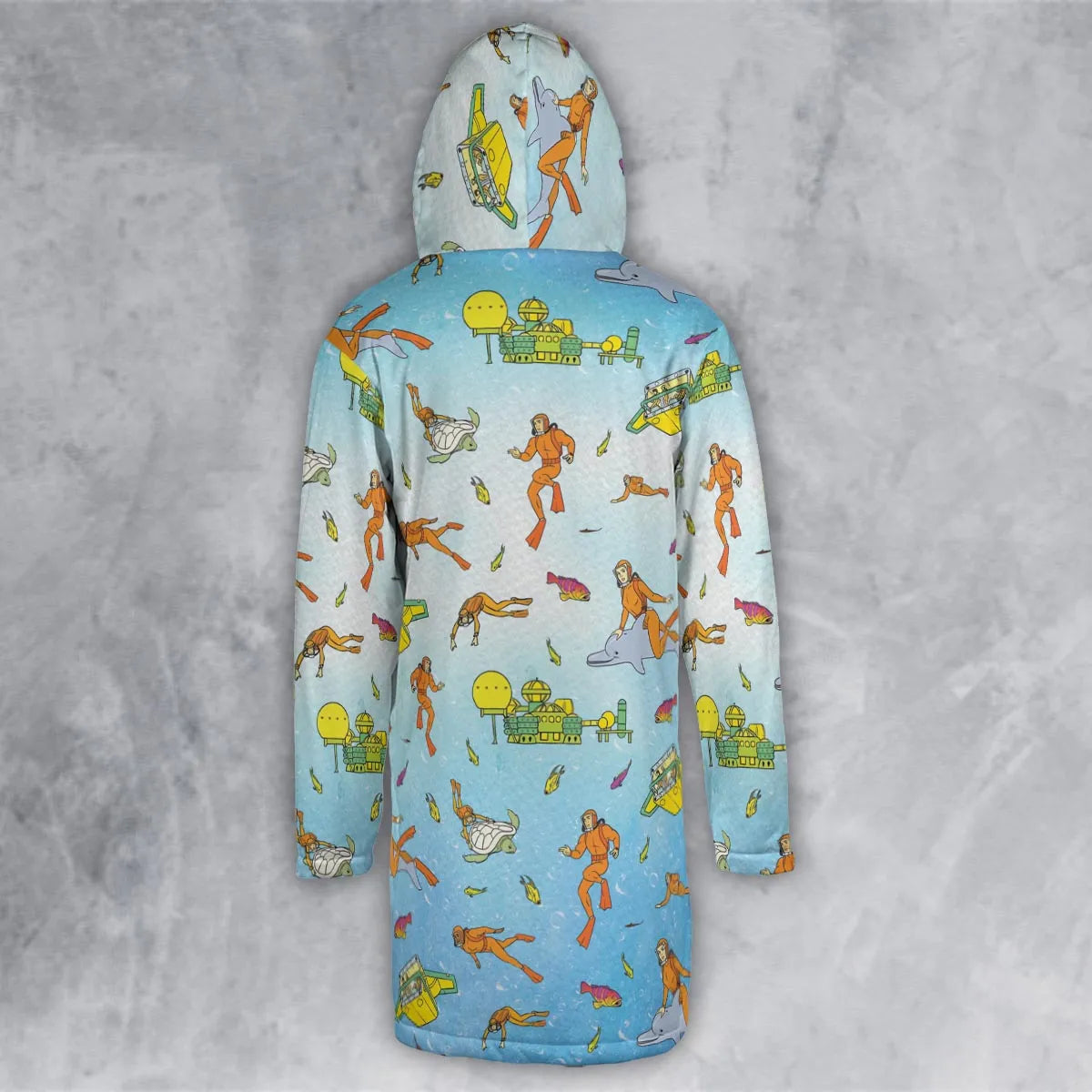 Hooded Cloak Coat - SP6H5UST
