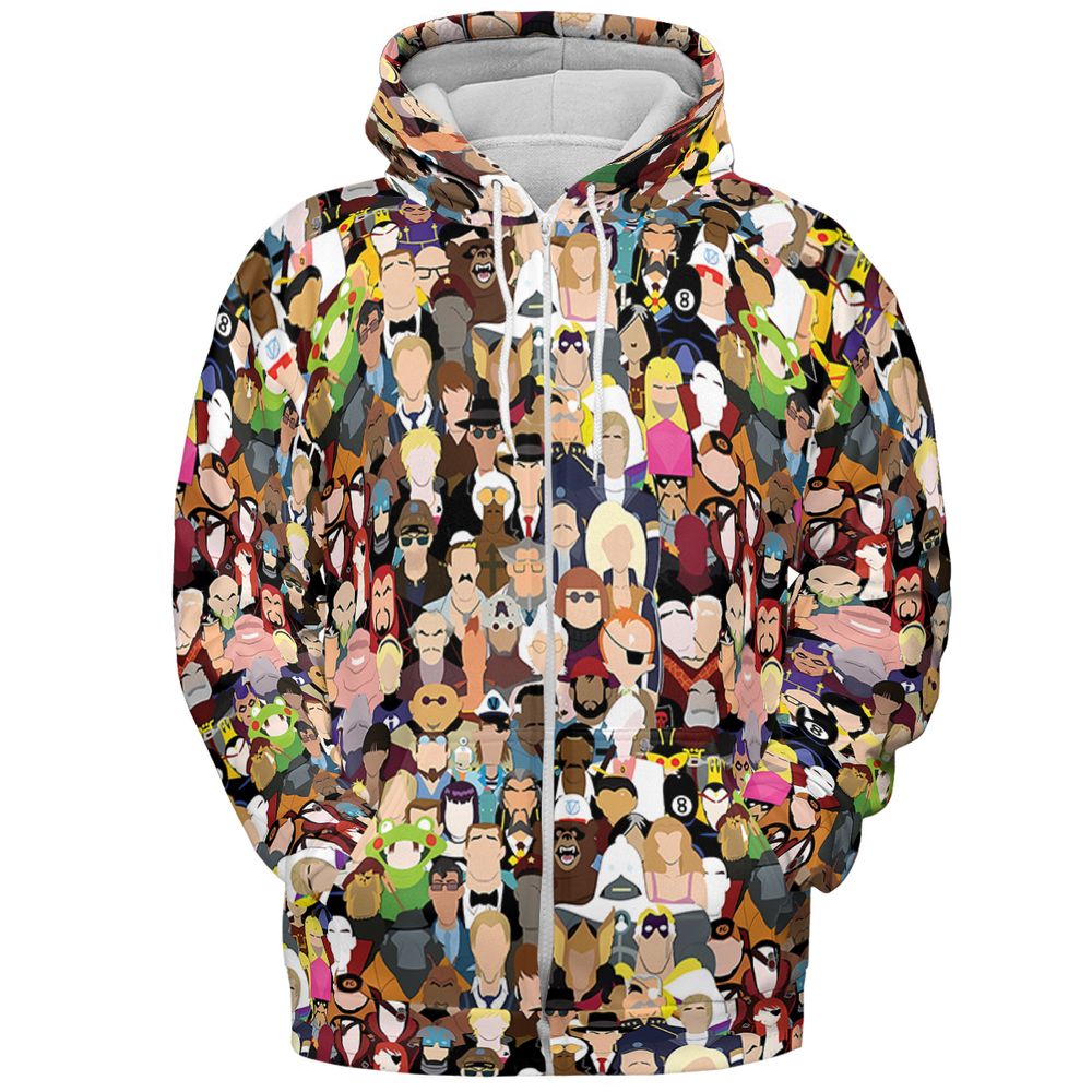 All-over Print Hoodie - 24ZX6Y95 -  - 3