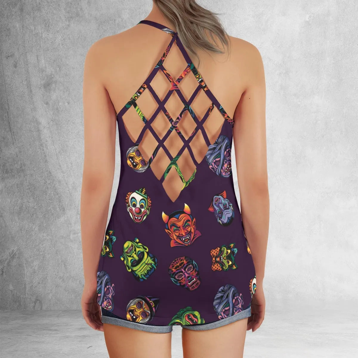 Criss Cross Tank Top - C1589M2Q