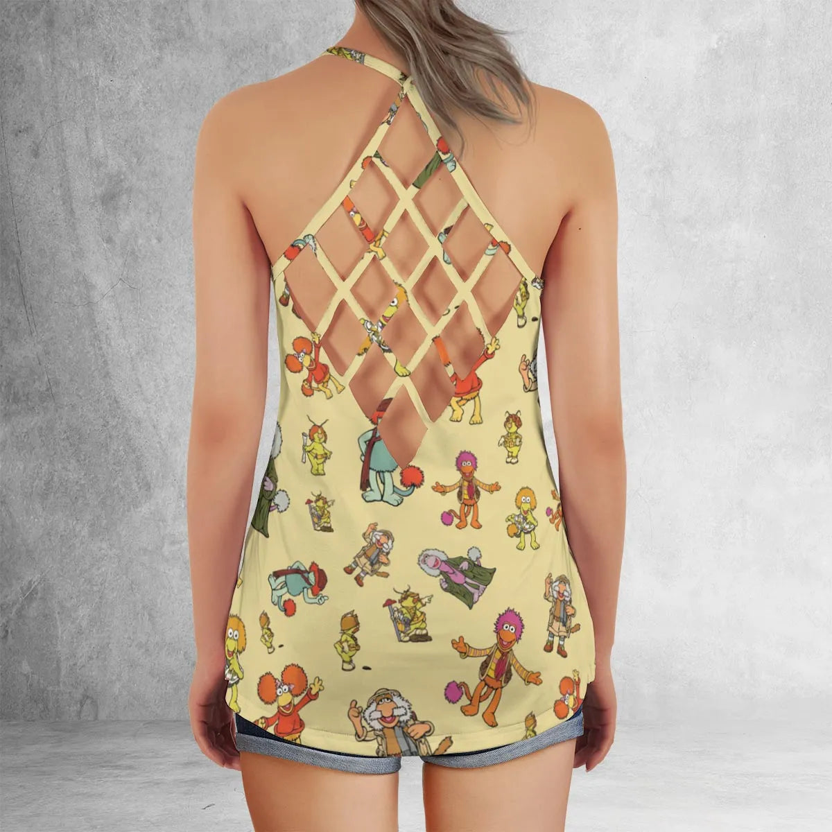 Criss Cross Tank Top - DSSWHDUG