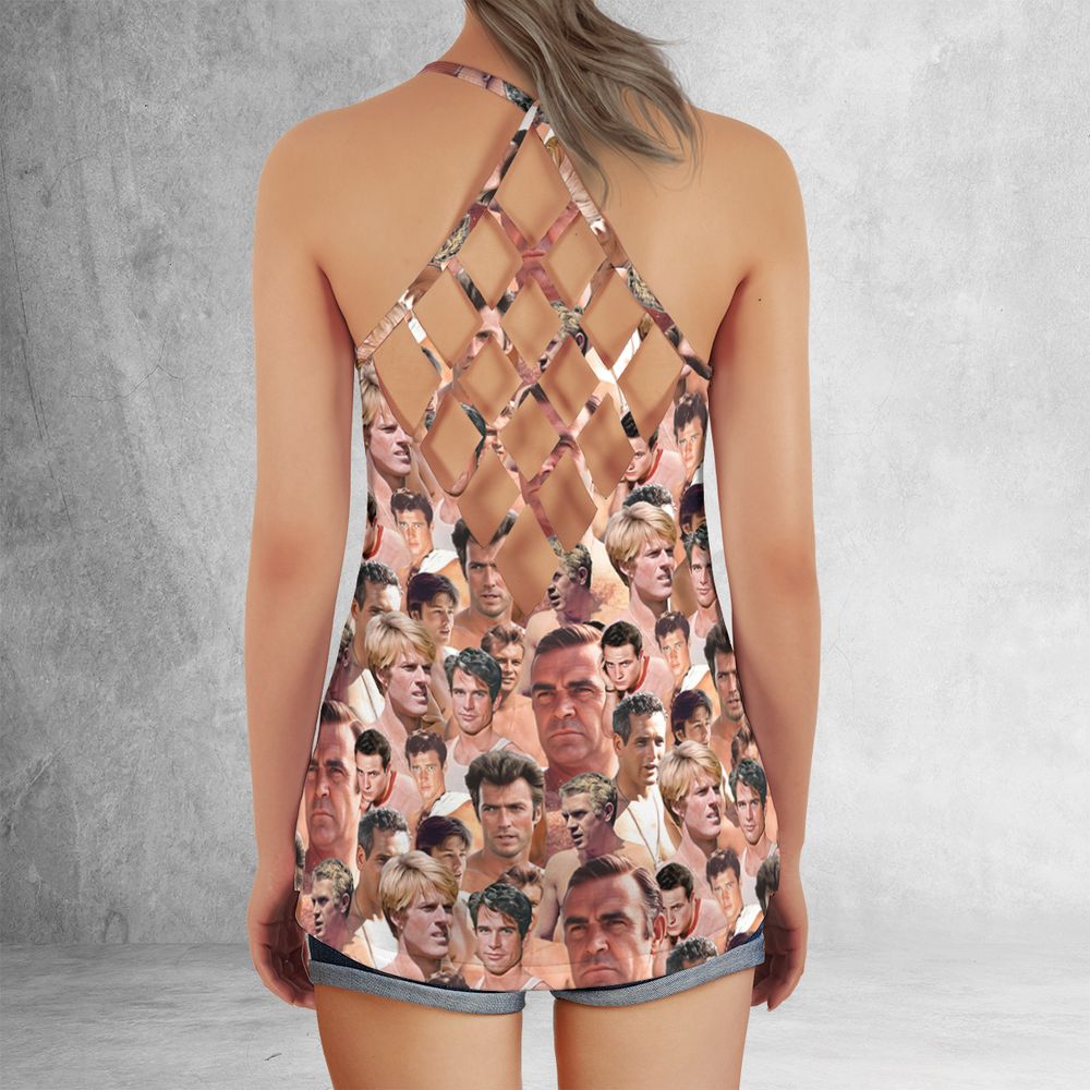 Criss Cross Tank Top - A7S136NS -  - 3