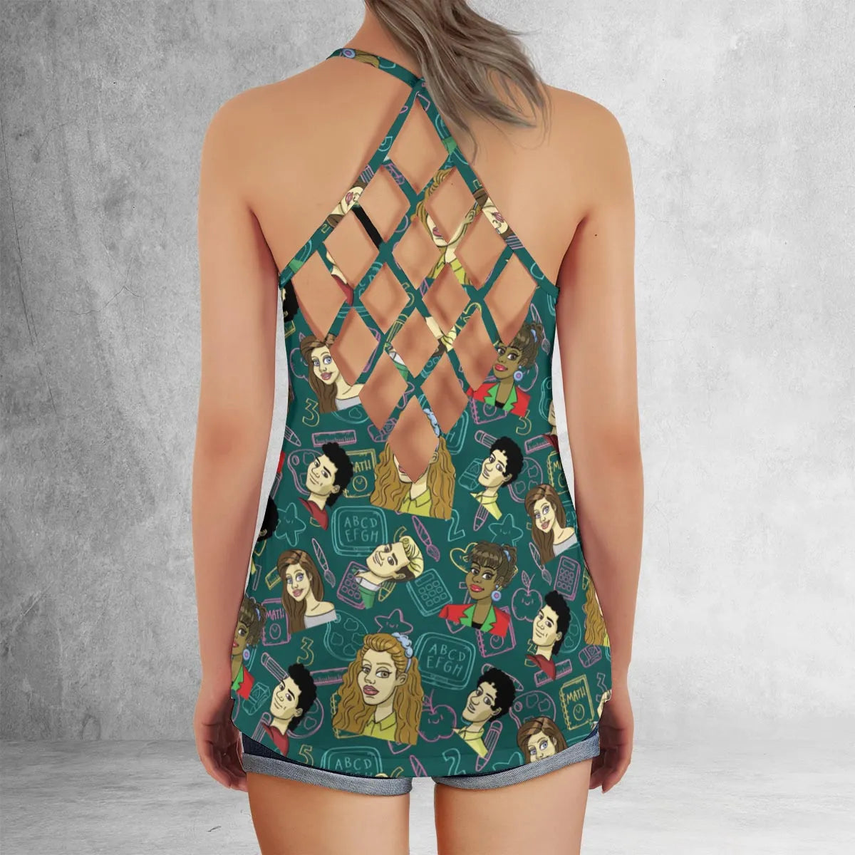Criss Cross Tank Top - ZBG2279P