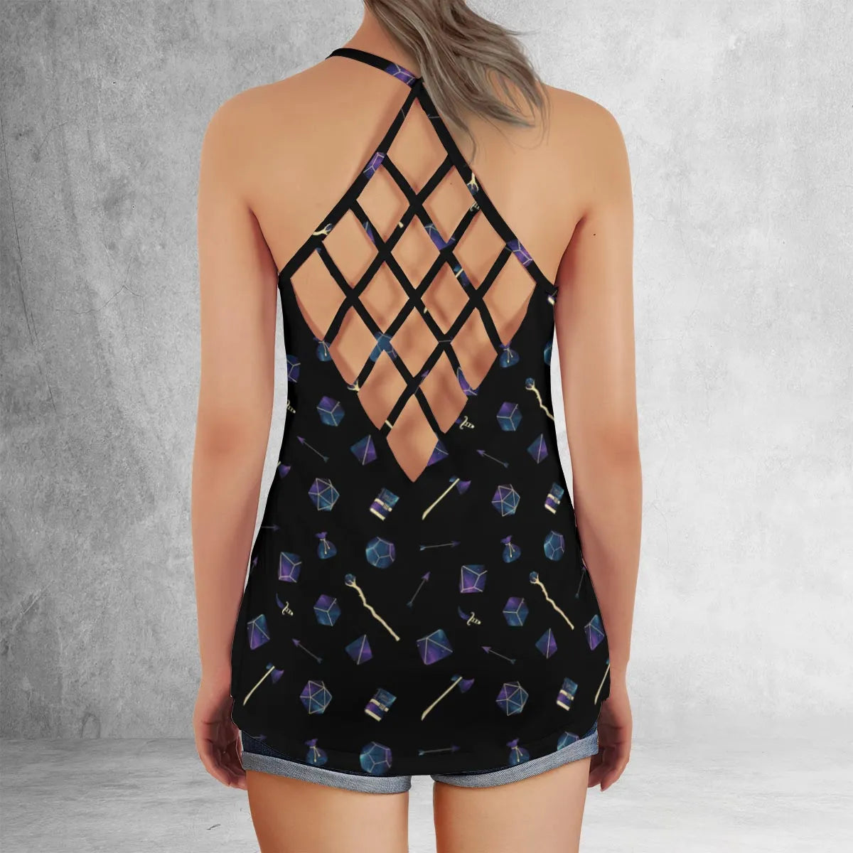 Criss Cross Tank Top - D7955FYH