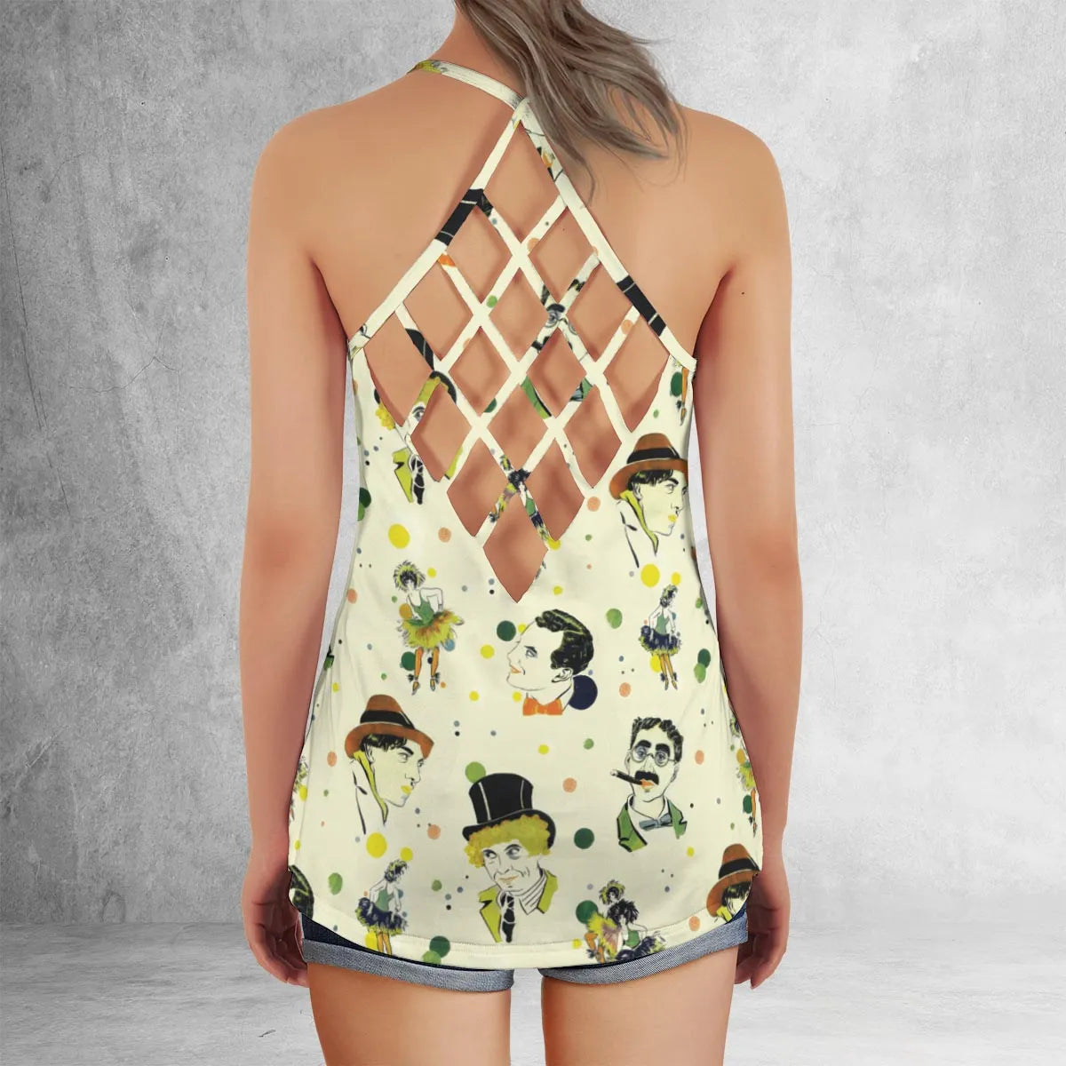 Criss Cross Tank Top - 4MQMX71G