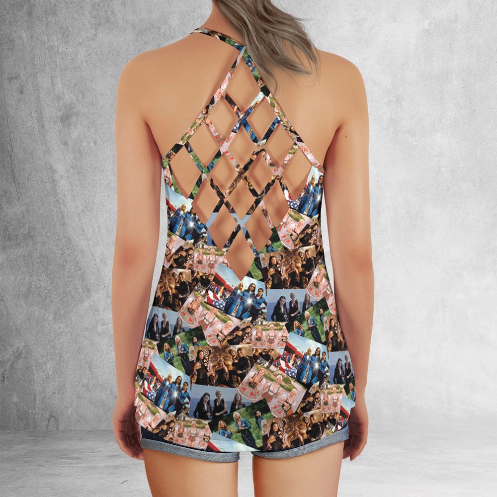 Criss Cross Tank Top - YFZB2EMW -  - 3