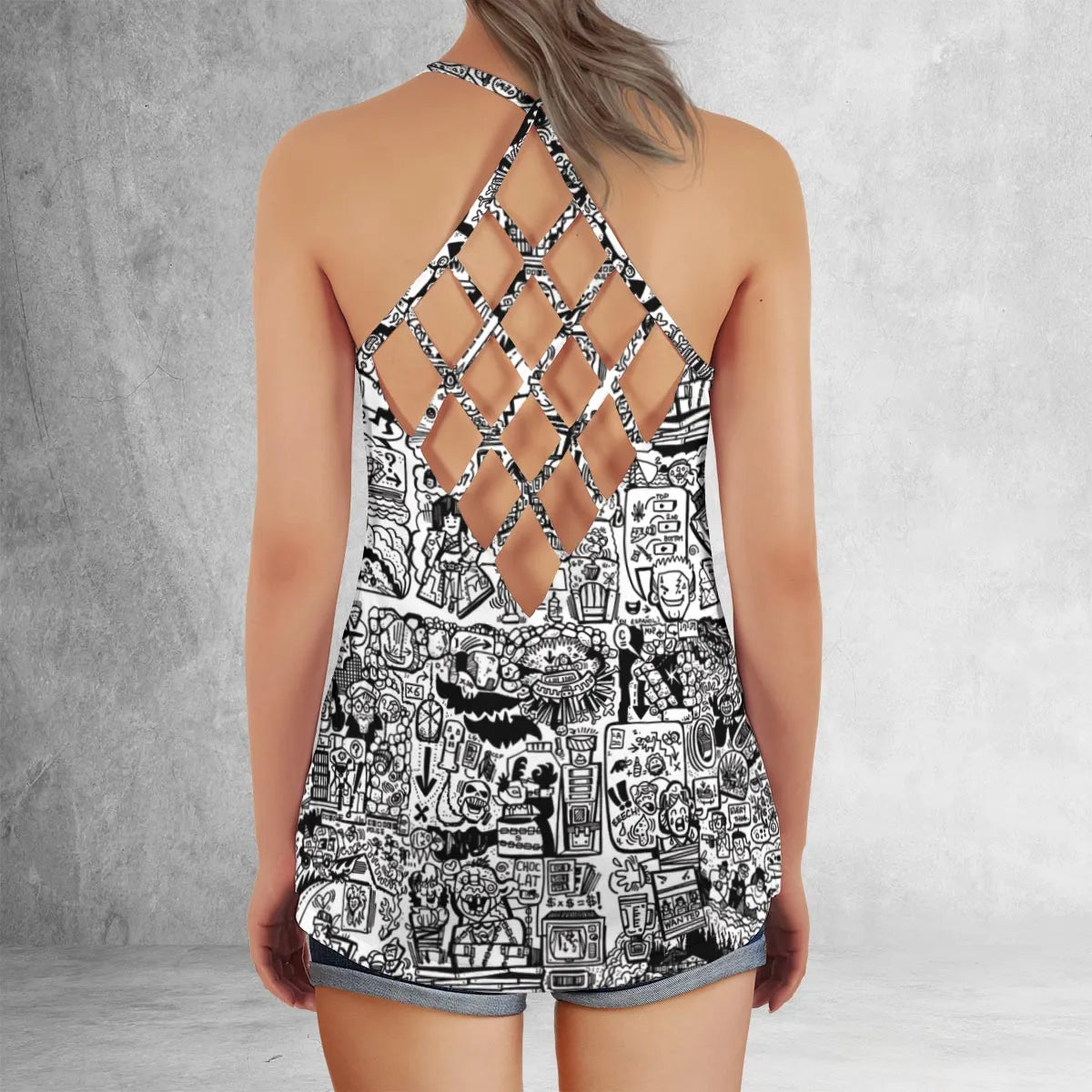 Criss Cross Tank Top - JRFJNFUN