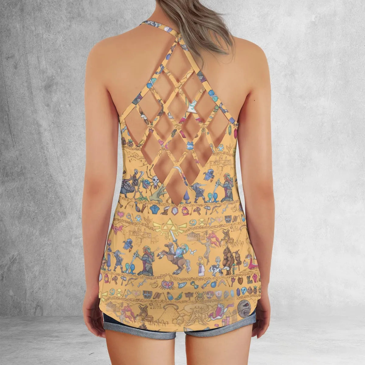 Criss Cross Tank Top - SLNPLZ9U