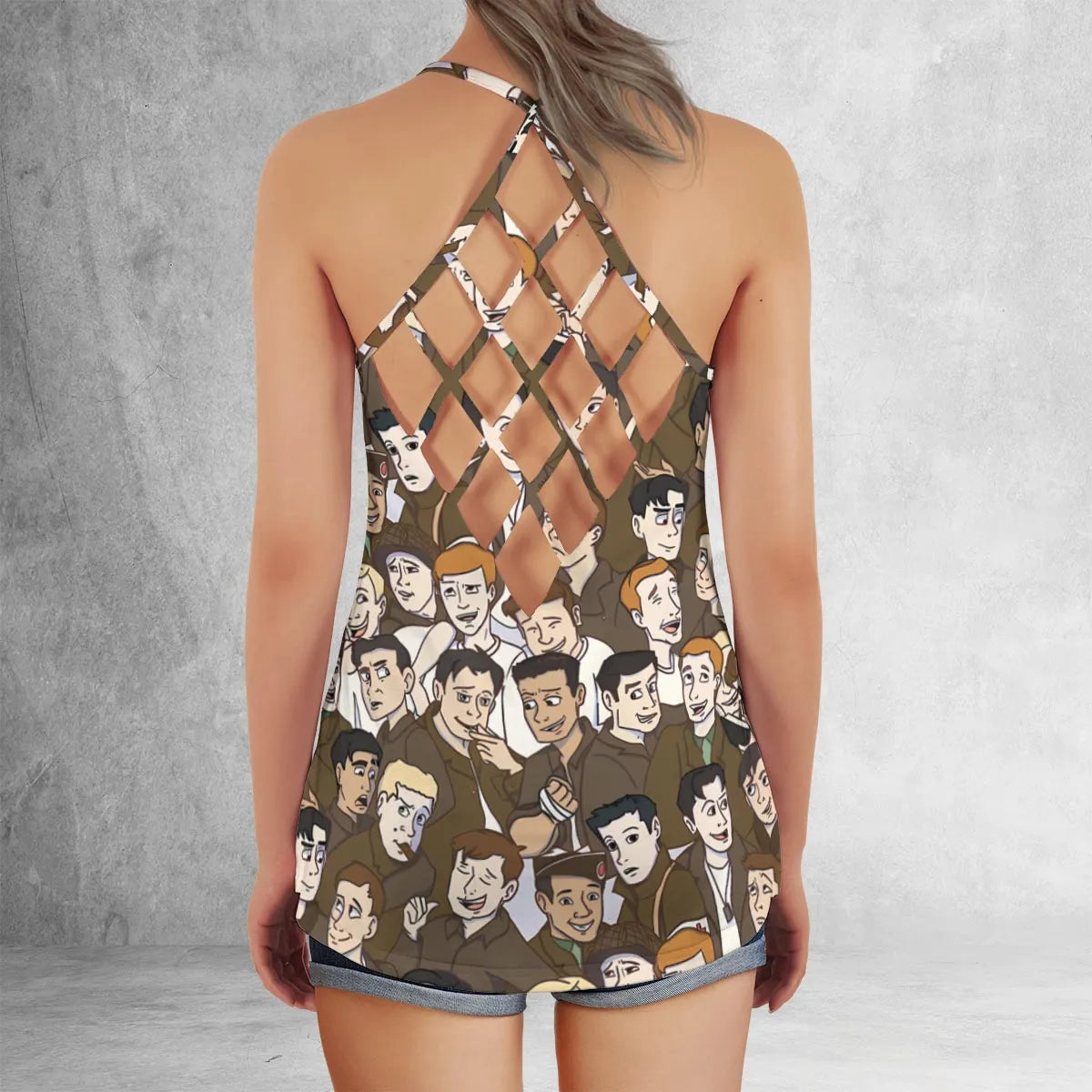 Criss Cross Tank Top - 9ZF75VRD