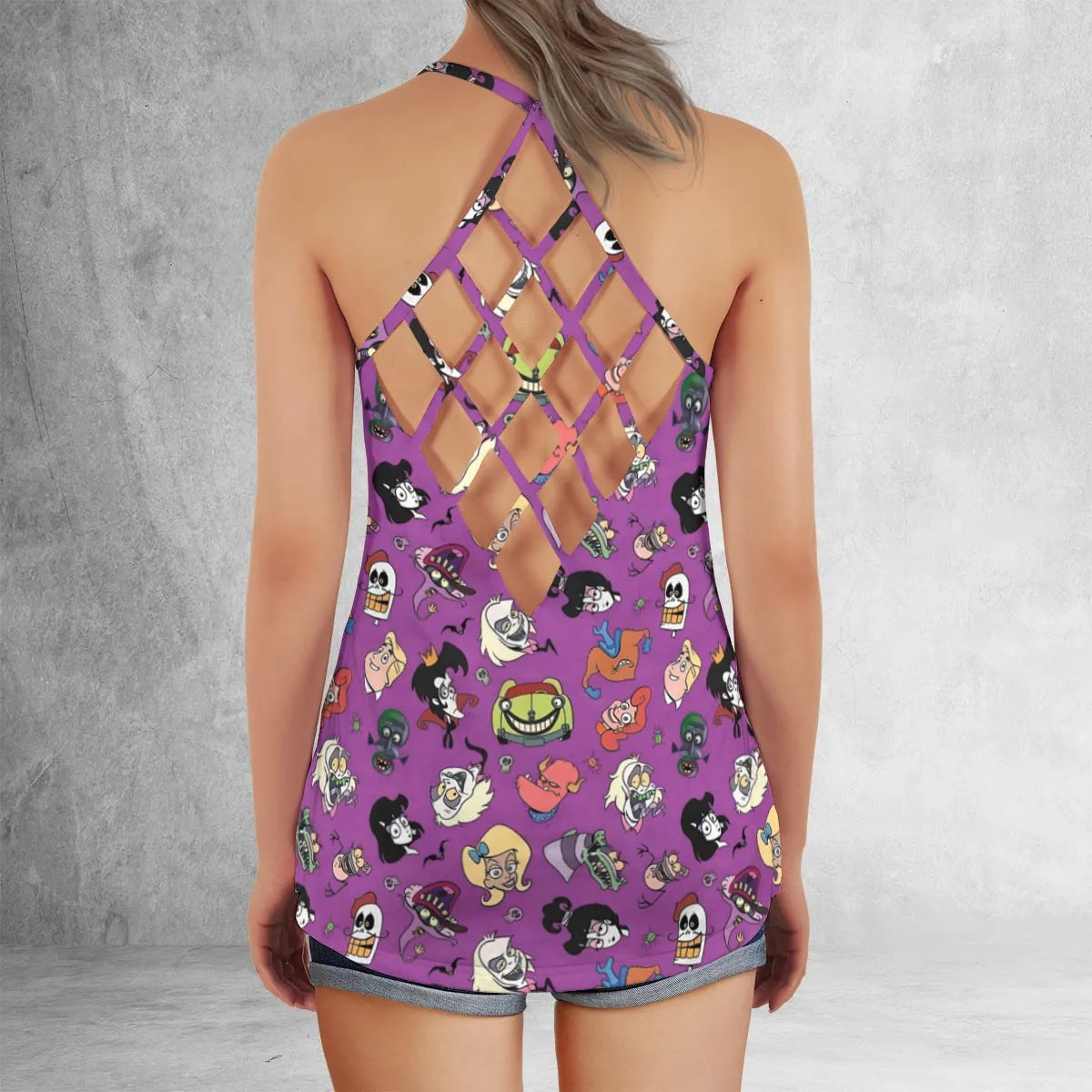 Criss Cross Tank Top - AV2MPNQ6