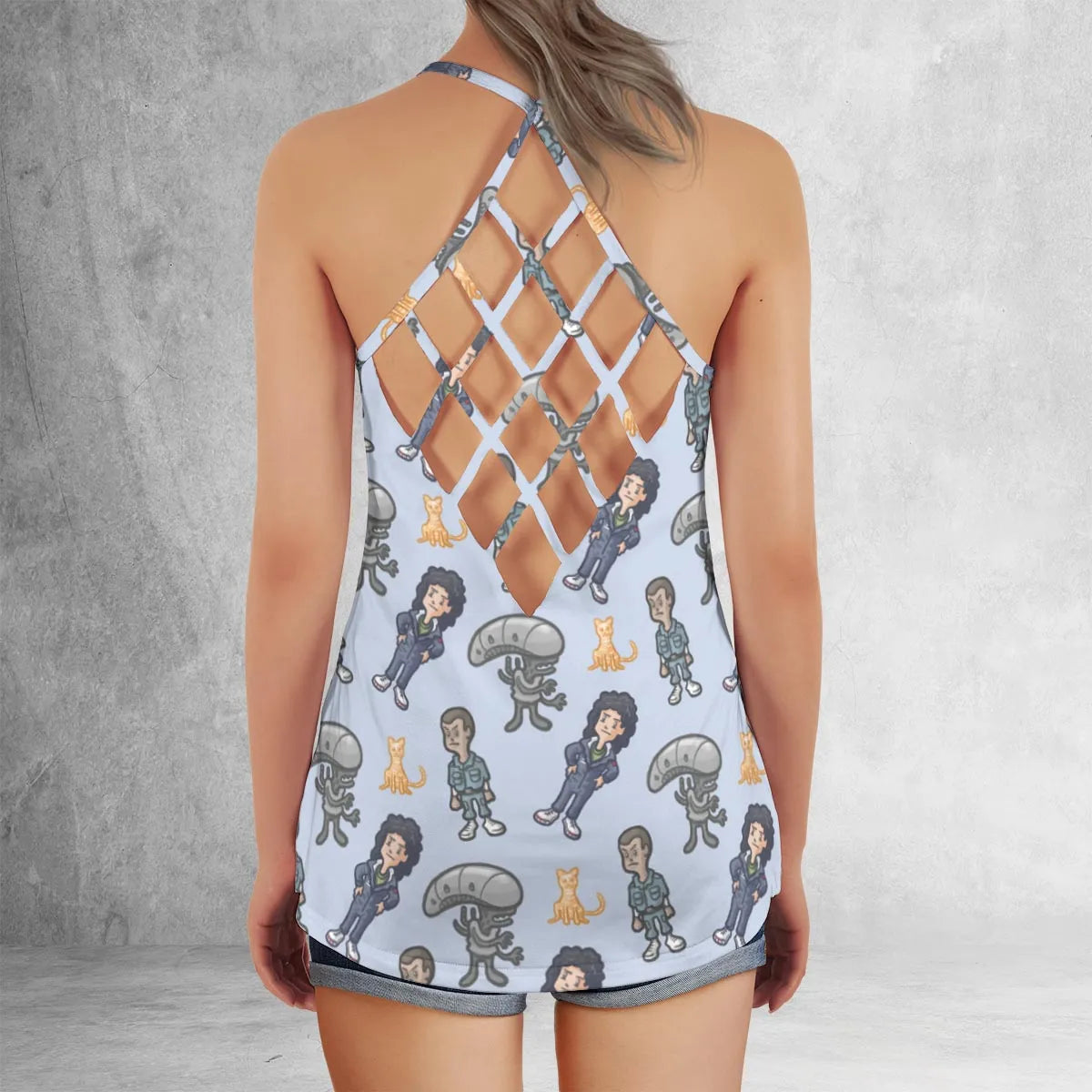 Criss Cross Tank Top - ALJU59NK