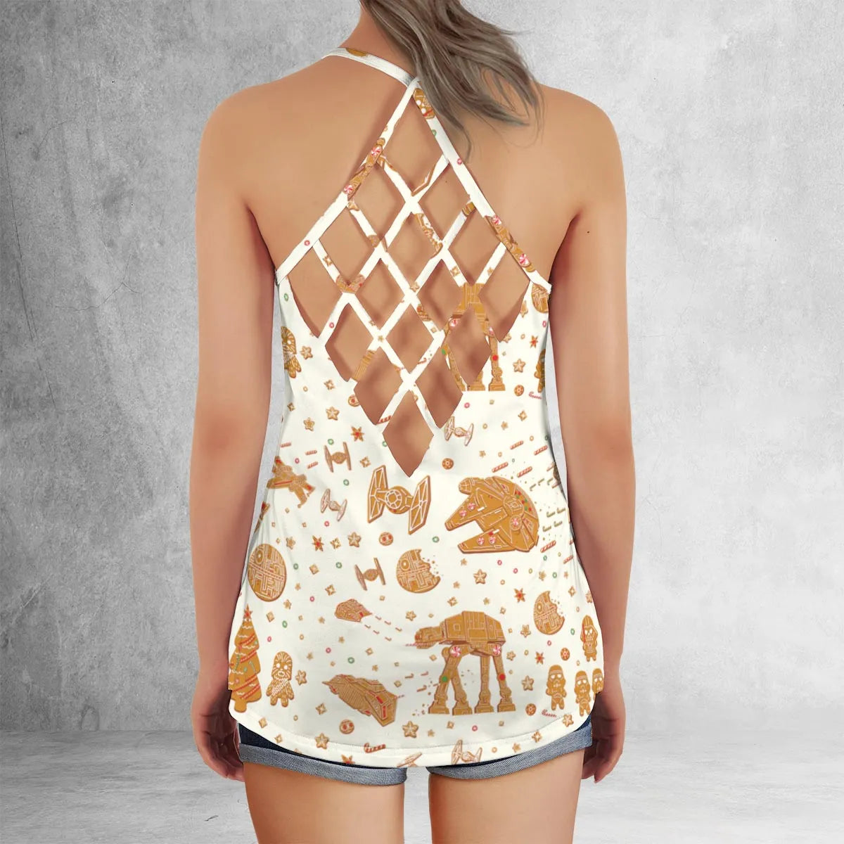 Criss Cross Tank Top - UER6HYMC
