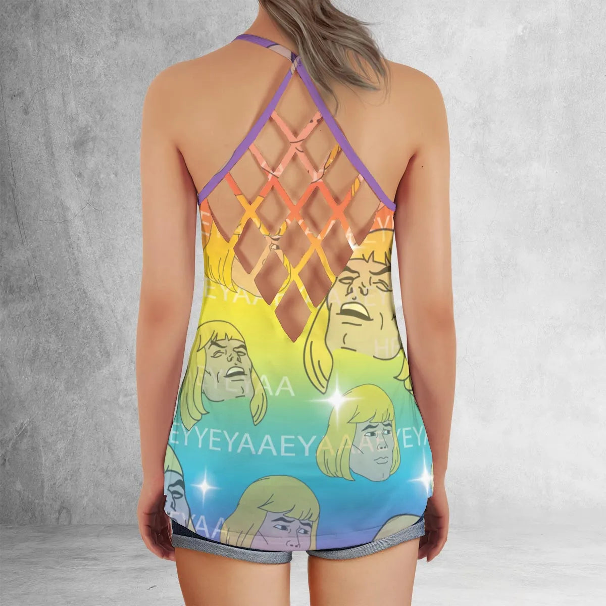 Criss Cross Tank Top - Q6VPW8JQ