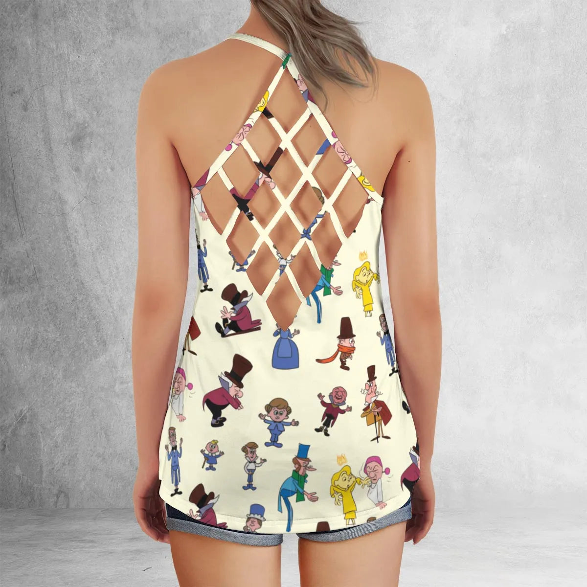 Criss Cross Tank Top - 6GCA8EFN