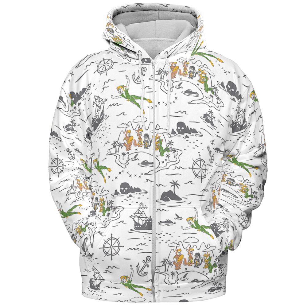 All-over Print Hoodie - BDJ725X6 -  - 3