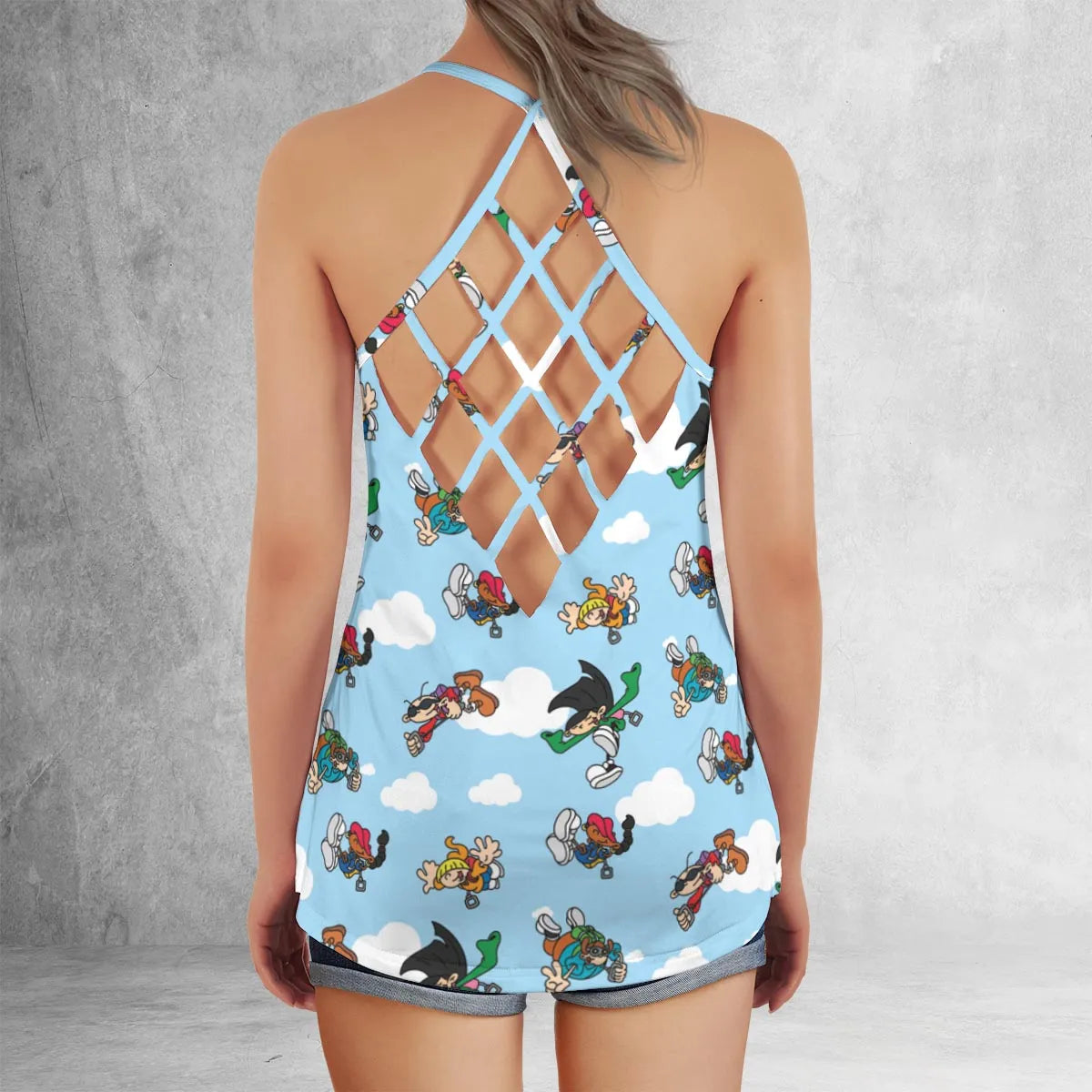 Criss Cross Tank Top - 45UN7A2C
