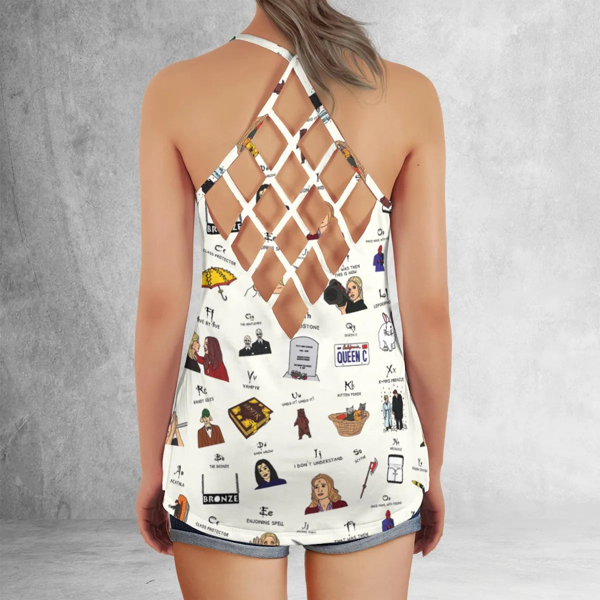 Criss Cross Tank Top - B5U47N69