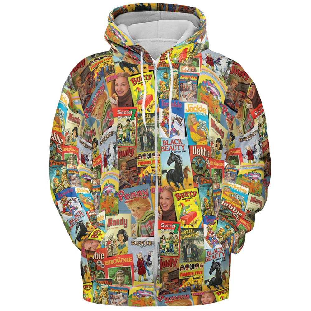 All-over Print Hoodie - 743FLWAL -  - 3