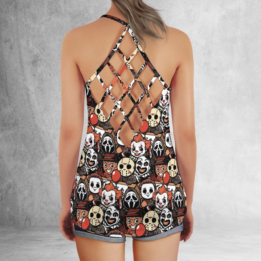 Criss Cross Tank Top - LRCNMBLA -  - 3