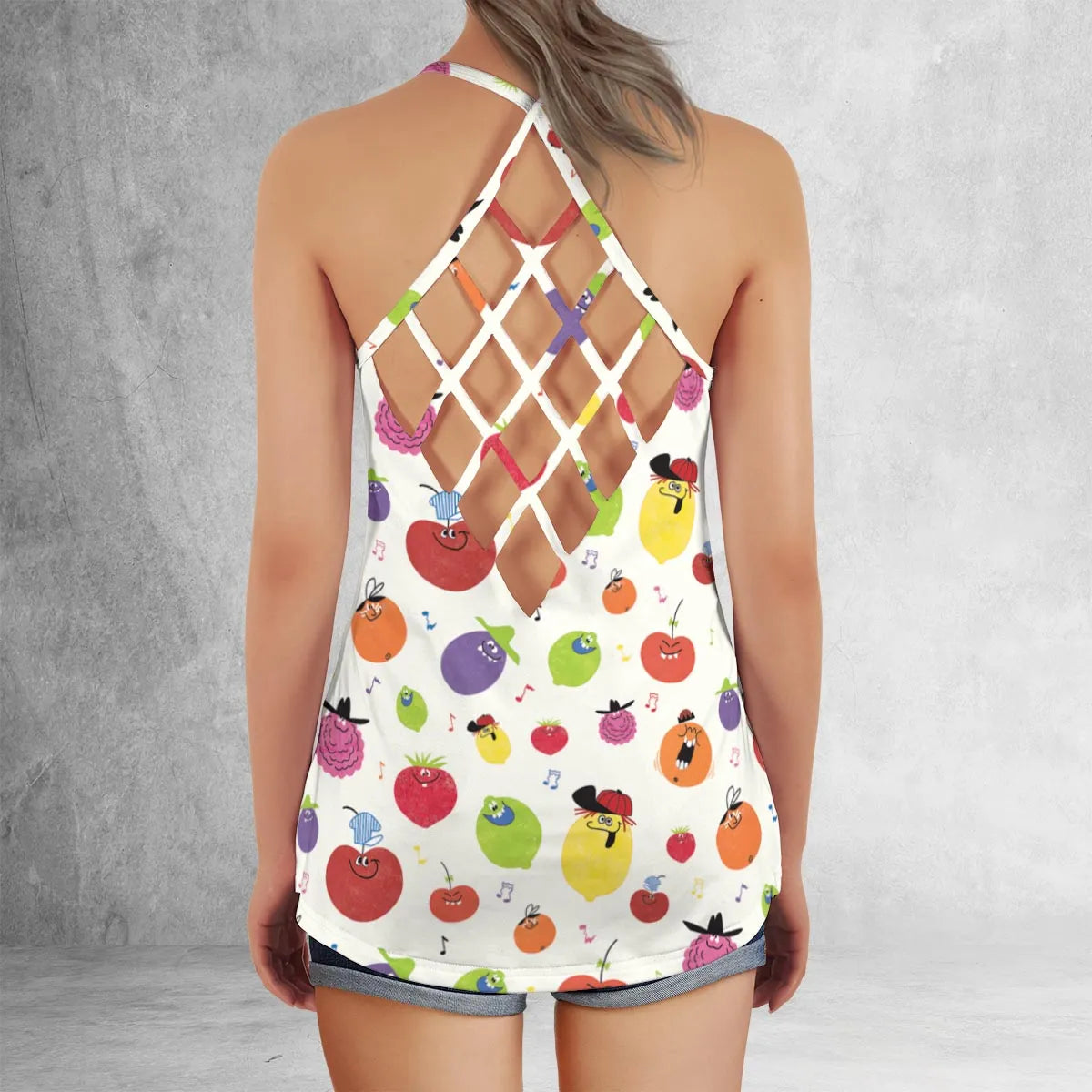 Criss Cross Tank Top - 4D2EEC8G