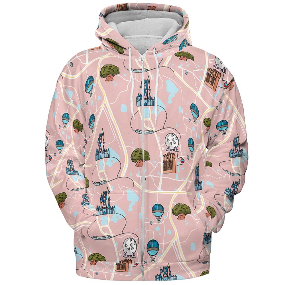All-over Print Hoodie - AMAJVKDE -  - 3