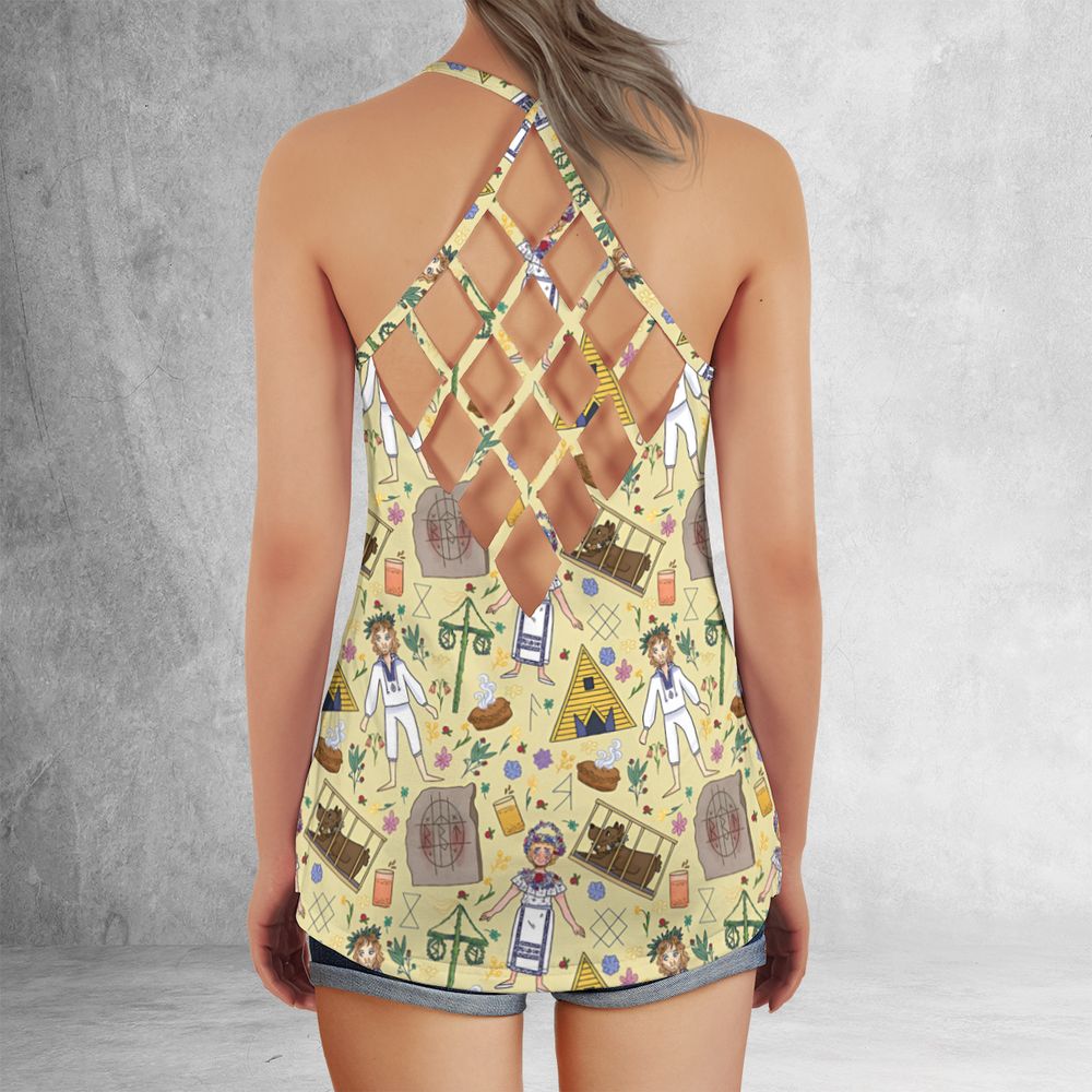 Criss Cross Tank Top - M553HWYD -  - 3